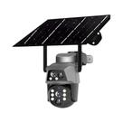 Câmera Solar 4G 8MP 4K WiFi PTZ Dual Lens Auto Tracking CCTV Com Bateria Integrada PEGATAH Para