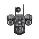 Câmera Solar 4G Externa Sem Fio IP CCTV 15MP HD Visão Noturna Monitor 360 Cartão SIM Vigilância Por