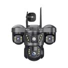 Câmera Solar 4G Externa Sem Fio IP CCTV 15MP HD Visão Noturna Monitor 360 Cartão SIM Vigilância Por