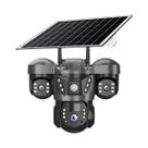 Câmera Solar Externa 15MP Com Zoom 10X, 4G WIFI, PTZ, Lente Tripla, Rastreamento Automático E À