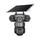 Câmera Solar IP V380 pro À Prova d'Água Com 3 Lentes HD 15 MP Visão Noturna Áudio Bidirecional 4G