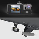 Câmera Veicular Black Box 3 Canais Full HD 1080p 360 Frontal Interna Traseira Visão Noturna Sensor G