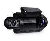 Câmera Veicular Dupla Full HD 1080p DVR Carro Frontal Interna Noturna Sensor de Movimento