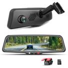 Câmera veicular KBD com espelho retrovisor 9,66" 2K frontal e 1080P traseira