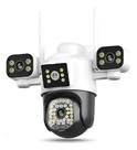 Câmera Wi-fi 3 Lentes Sc-b67 App Yoosee 9mp Visão Norturna Branco