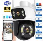 Câmera Wi-fi Ptz Lente E Tela Dupla 360 5g Prova D' Agua 6mp
