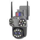 Câmera Wifi PTZ 4 Lentes e Rastreamento Automático IP66 3D Visão Noturna KP-CA243