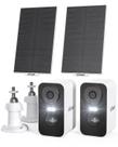 Câmeras de segurança IEGeek Solar Wireless 2K, pacote com 2 unidades ao ar livre
