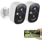 Câmeras de segurança MaxiViz Wireless Outdoor 2K com detecção de IA
