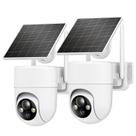 Câmeras de Segurança Oculview 2K Solar Wireless - 2 Unidades com Visão 360° Câmeras de Segurança Oculview 2K Solar Wireless - 2 Unidades com Visão 360°