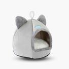 Caminha Iglu para Cães e Gatos Toca em Veludo Macio com Almofada Removível e Fundo Impermeável Casinha Confortável de Dormir