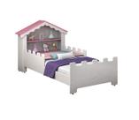 caminha infantil mdf de menina magia com casinha rosa