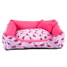 Caminha para Cachorro ou Gato Médio Acompanha Ossinho Flamingo