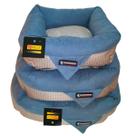 Caminha Pet 40x40 Antiestresse Lavável Cães Lovely Vibe cor:azul marinho/cinza xadrez