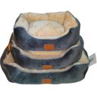 Caminha Pet 55x50 Antiestresse Lavável Cães Gato Lovely Vibe cor:bege/chumbo