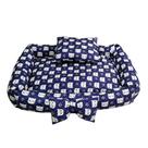 Caminha Pet Azul Estampada + Travesseirinho