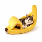 Caminha Pet Banana Gatos Cachorros Cama Pequena Média Cesta Macia Casa Pet