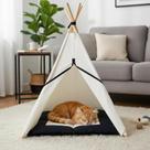 Caminha pet cabaninha + tapete acolchoado 105x70x70cm