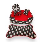 caminha pet cama pra cachorro médio até 12kg kit pet cama +edredom e tapete