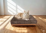 Caminha Pet Com Base Stoffa Para Cães e Gatos Marrom