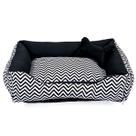 Caminha Pet Dog Para Cachorro Ou Gato Grande 70x55cm Chevron Preto