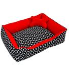 Caminha Pet Dog Para Cachorro Ou Gato Médio 60x50cm Patinha Vermelho