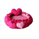 Caminha Pet Rosa + Almofada de Coração Caminha Pet Rosa + Almofada de Coração