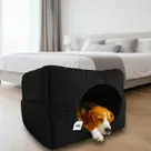 Caminha Toca Luxo Gato Cães Lavavel Suede Preto Macio Fofo - Caminha Toca Luxo Gato Cães Lavavel Suede Preto Macio Fofo -