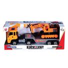 Caminhao a Fricção Super Truck Brinquedo com Trator Carredeira ou Escavadeira - Pica Pau