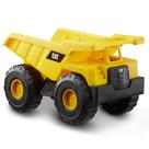 Caminhão basculante CAT de brinquedo de construção de 15 cm com peças articuladas 2+