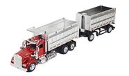 Caminhão basculante duplo Kenworth W900 Diecast, escala 1/43, NewRay Caminhão basculante duplo Kenworth W900 Diecast, escala 1/43, NewRay