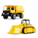 Caminhão basculante e escavadeira Toy Tonka Steel Classics Giga Series
