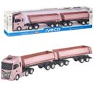 Caminhão Basculante Rodotrem 69cm Iveco S-Way - Brinquedo Grande Com Caçamba Levantável - Usual Caminhão Basculante Rodotrem 69cm Iveco S-Way - Brinquedo Grande Com Caçamba Levantável - Usual
