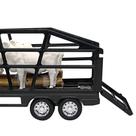 Caminhão Boiadeiro com 4 Bois e Acessórios - Branco Caminhão Boiadeiro com 4 Bois e Acessórios - Branco