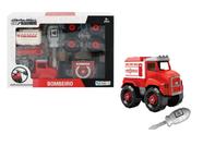 Caminhão Bombeiro City Machine 12cm monta e desmonta BR1698 Multikids Caminhão Bombeiro City Machine 12cm monta e desmonta BR1698 Multikids