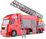Caminhão Bombeiro Grande Com Escada E Acessórios 6720 - Silmar Brinquedos