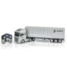 Caminhão Brinquedo Miniatura Iveco Bau S-Way Controle Remoto