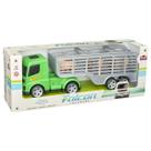 Caminhão Carreta Falcon Truckers Carga Viva - Com Grades Para Animais - Brinquedo Transporte De Animais - Usual