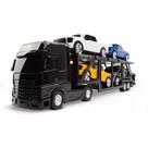 Caminhao Cegonha Petroleum Preto 1:43 Roma 1470 Caminhao Cegonha Petroleum Preto 1:43 Roma 1470