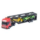 Caminhão Cegonheira Carreta Com 2 Carrinhos BS Toys