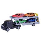 Caminhão Cegonheira De Brinquedo Com 4 Carrinhos Mini Truck Solapa 0869 - Samba Toys Caminhão Cegonheira De Brinquedo Com 4 Carrinhos Mini Truck Solapa 0869 - Samba Toys