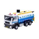 Caminhão De Água Elétrico Infantil De Liga Metálica, Modelo Diecast, Com Portas Que Abrem, Som E