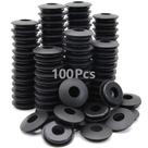 Caminhão de borracha Glad Hand Seals GREPSPUD 100 unidades preto