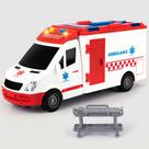 Caminhão de Brinquedo Ambulância ArtCreativity - Escala 1/16 com Luzes e Sirene