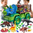 Caminhão de Brinquedo Guminnara Conjunto Transportador de Dinossauros 22 em 1 Caminhão de Brinquedo Guminnara Conjunto Transportador de Dinossauros 22 em 1