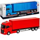 Caminhão de Brinquedo Infantil Carreta Iveco Grande Realista Articulado Baú