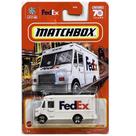 Caminhão de brinquedo Matchbox FedEx Express Delivery fundido sob pressão 70 anos