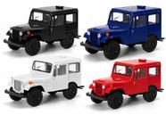 Caminhão de brinquedo modelo de metal fundido KinSmart 1971 Jeep DJ-5B