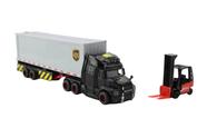 Caminhão de entrega Toy Daron Action Truck UPS com luzes Kids 3+ Caminhão de entrega Toy Daron Action Truck UPS com luzes Kids 3+