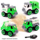 Caminhão de Lixo Brinquedo Monta e Desmonta com Ferramentas Verde CXL900-105B - Dorémi Caminhão de Lixo Brinquedo Monta e Desmonta com Ferramentas Verde CXL900-105B - Dorémi